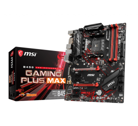 MSI | B450 GAMING PLUS MAX | Processor family AMD | Processor socket AM4 | DDR4 DIMM | Memory slots 4 | Number of SATA connectors 6 | Chipset AMD B | ATX