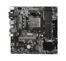 MSI | B450M PRO-VDH MAX | Processor family AMD | Processor socket AM4 | DDR4 DIMM | Memory slots 4 | Number of SATA connectors 4 | Chipset AMD B | Micro ATX