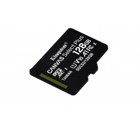 Kingston | Canvas Select Plus | UHS-I | 128 GB | MicroSDXC | Flash memory class 10 | SD Adapter