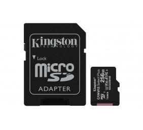 Kingston | Canvas Select Plus | UHS-I | 256 GB | MicroSDXC | Flash memory class 10 | SD Adapter