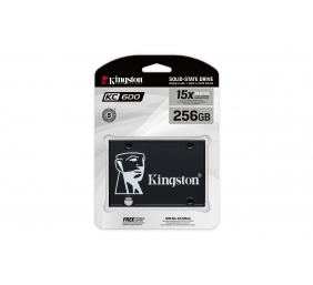 Kingston | KC600 | 256 GB | SSD form factor 2.5" | Solid-state drive interface SATA | Read speed 550 MB/s | Write speed 500 MB/s