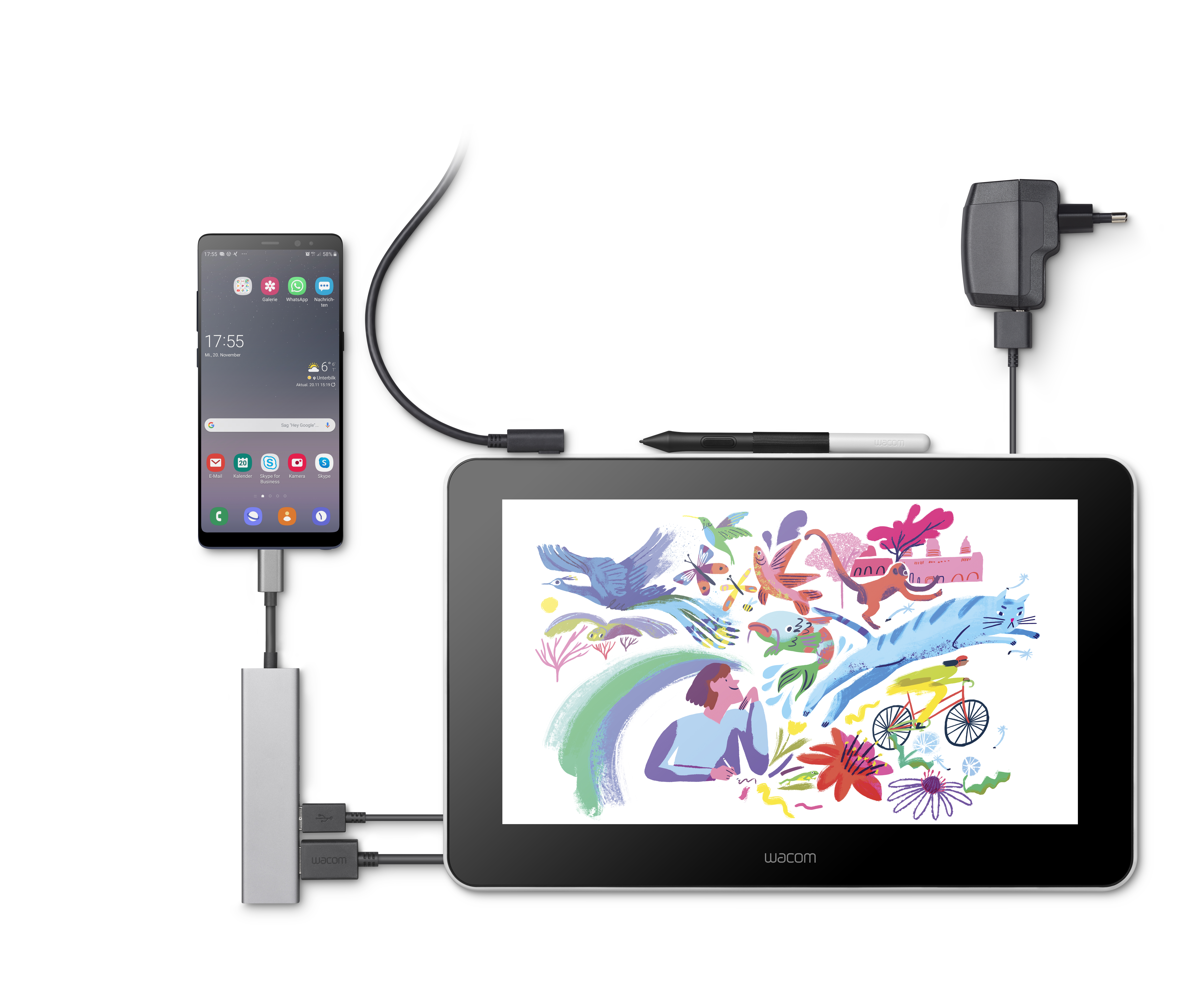 WACOM One 13 pen display 1STOP.lt - viena stotelė Jūsų verslui