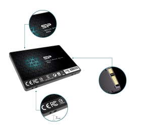 Silicon Power | Slim S55 | 240 GB | Solid-state drive interface SATA | Read speed 550 MB/s | Write speed 450 MB/s