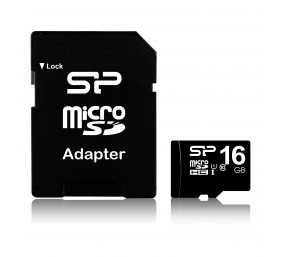 Silicon Power | 16 GB | MicroSDHC | Flash memory class 10 | SD adapter