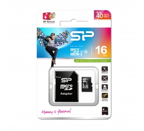 Silicon Power | 16 GB | MicroSDHC | Flash memory class 10 | SD adapter