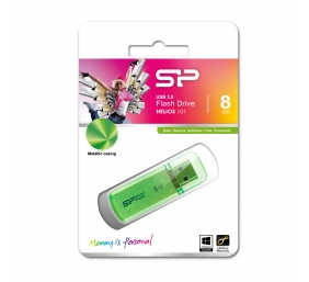 Silicon Power | Helios 101 | 8 GB | USB 2.0 | Green