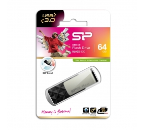 Silicon Power | Blaze B30 | 64 GB | USB 3.0 | Black