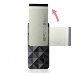 Silicon Power | Blaze B30 | 64 GB | USB 3.0 | Black