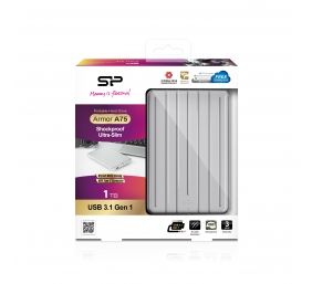 Portable Hard Drive | ARMOR A75 | 1000 GB | USB 3.2 Gen1 | Silver