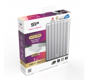Portable Hard Drive | ARMOR A75 | 1000 GB | USB 3.2 Gen1 | Silver
