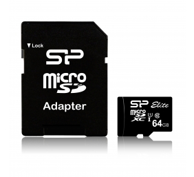 Silicon Power | Elite UHS-I | 64 GB | MicroSDXC | Flash memory class 10 | SD adapter