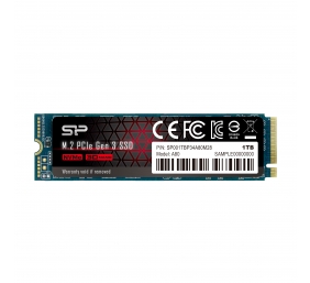 Silicon Power SSD | P34A80 | 1000 GB | Solid-state drive interface PCIe Gen3x4 | Read speed 3400 MB/s | Write speed 3000 MB/s