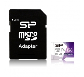 Silicon Power | Superior Pro | 128 GB | micro SDXC | Flash memory class 10 | with Adapter