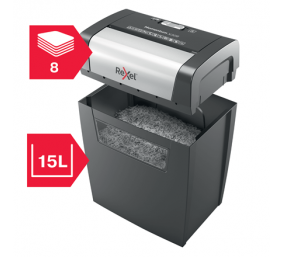 Rexel Momentum X308 Dokumentų naikiklis Particle-cut shredding 5x42mm P-3 15L, Pilka/Juoda