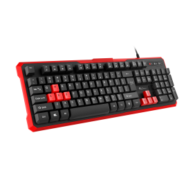 GENESIS RHOD 110 Gaming Keyboard, US Layout, Wired, Red | Genesis | RHOD 110 | Gaming keyboard | Wired | US | 1.7 m | Red, Black