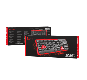 GENESIS RHOD 110 Gaming Keyboard, US Layout, Wired, Red | Genesis | RHOD 110 | Gaming keyboard | Wired | US | 1.7 m | Red, Black