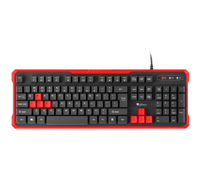 GENESIS RHOD 110 Gaming Keyboard, US Layout, Wired, Red | Genesis | RHOD 110 | Gaming keyboard | Wired | US | 1.7 m | Red, Black