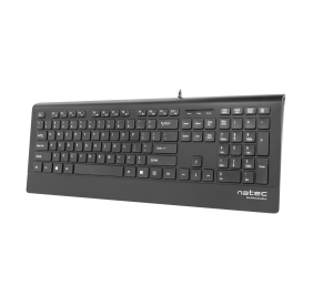 Natec Keyboard, Barracuda, US Layout, Slim | Natec | Keyboard | Barracuda | Standard | Wired | US | Black | 529 g
