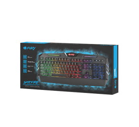 FURY Spitfire Gaming Keyboard, US Layout, Wired, Black | Fury | Gaming Keyboard | Spitfire | Gaming keyboard | Wired | RGB LED light | US | 1.8 m | Black | USB 2.0