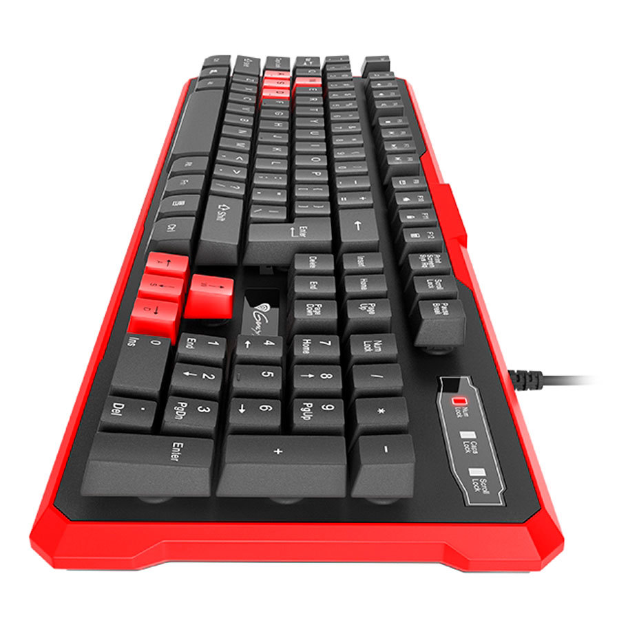 Genesis | Silicone Keyboard | RHOD 110 | Standard | Wired | RU | Black/Red