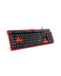 Genesis | RHOD 110 | Standard | Silicone Keyboard | RU | Wired | Black/Red