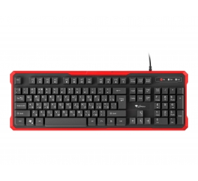 Genesis | Silicone Keyboard | RHOD 110 | Standard | Wired | RU | Black/Red