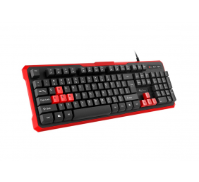 Genesis | Silicone Keyboard | RHOD 110 | Standard | Wired | RU | Black/Red