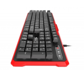 Genesis | RHOD 110 | Standard | Silicone Keyboard | RU | Wired | Black/Red