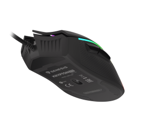 GENESIS Krypton 770 Gaming Mouse, 12000DPI, Wired, Black | Genesis | Gaming Mouse | Krypton 770 | Wired | Pixart PMW3360 | Yes