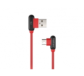 Natec Prati, Angled USB Type C to Type A Cable 1m, Red | Natec | Angled USB Type C to USB Type A | Prati | USB Type C | USB Type-A