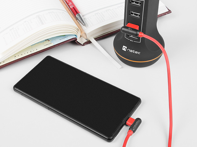 Natec | Angled USB Micro to Type A Cable | Prati | Micro USB | USB Type-A
