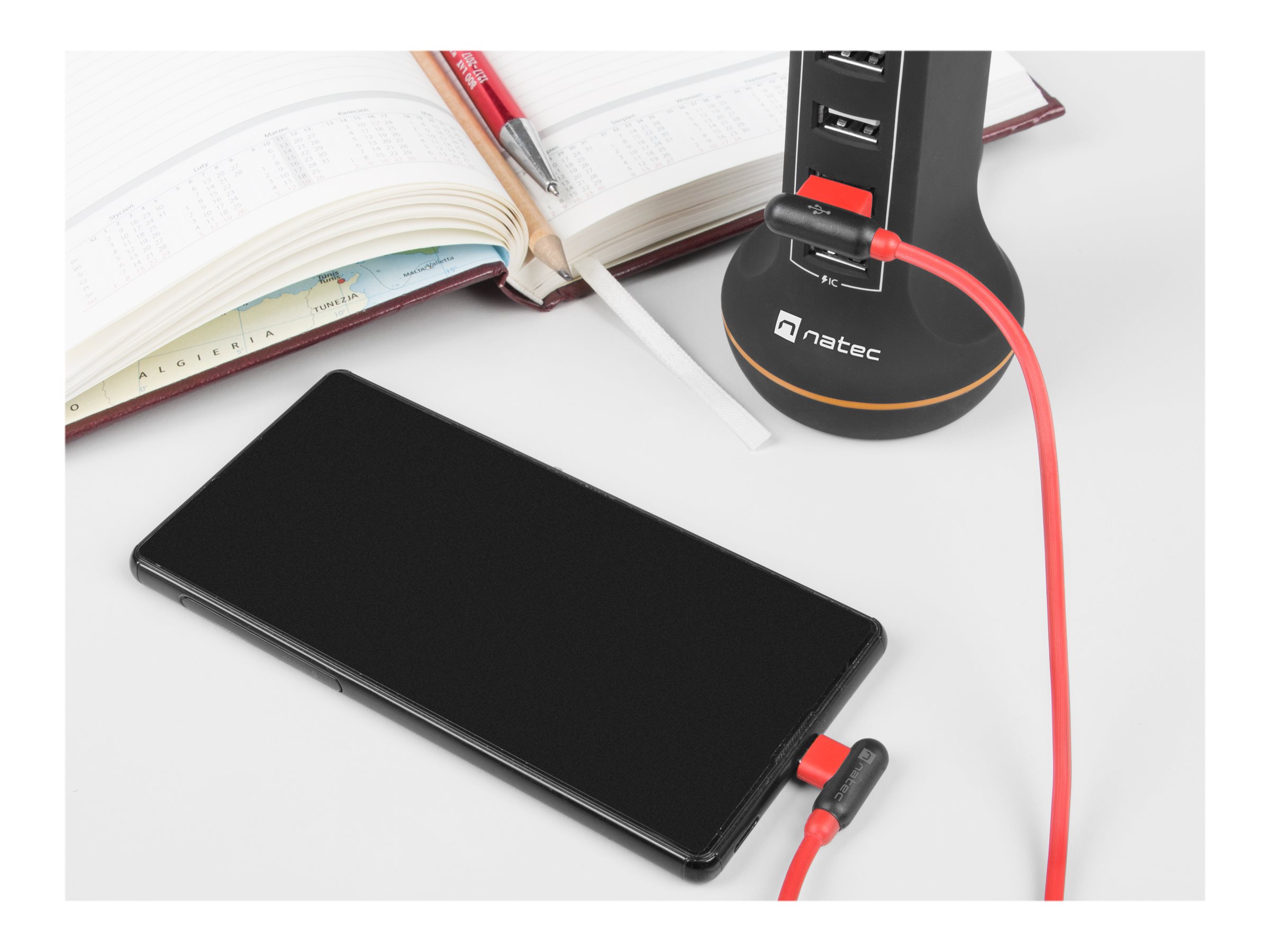 Natec | Angled USB Micro to Type A Cable | Prati | Micro USB | USB Type-A