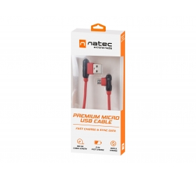 Natec | Angled USB Micro to Type A Cable | Prati | Micro USB | USB Type-A