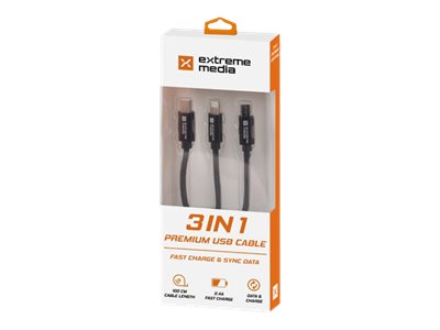 Natec | NKA-1202 | USB-A to Micro USB, Lightning, USB-C