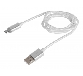 Natec Prati, USB Micro to Type A Cable 1m, LED, Silver | Natec | Micro USB to USB Type-A | Prati | Micro USB | USB Type-A