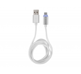 Natec Prati, USB Micro to Type A Cable 1m, LED, Silver | Natec | Micro USB to USB Type-A | Prati | Micro USB | USB Type-A