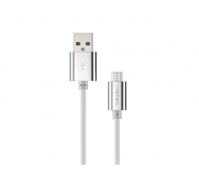 Natec Prati, USB Micro to Type A Cable 1m, Nylon, Silver | Natec | Micro USB to USB Type-A | Prati | Micro USB | USB Type-A