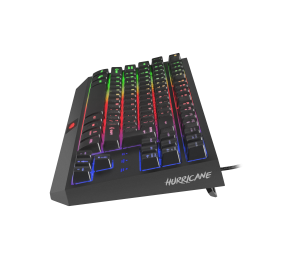 FURY HURRICANE Gaming Keyboard, US Layout, Wired, Black | Fury | HURRICANE | Gaming keyboard | RGB LED light | US | Wired | 1.6 m