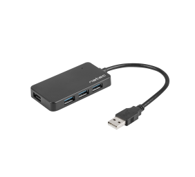 Natec 4 Port Hub With USB 3.0 | Moth NHU-1342 | 0.15 m | Black