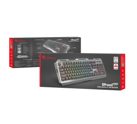 Genesis | Rhod 420 | Gaming keyboard | Wired | RGB LED light | US | 1.6 m | Black