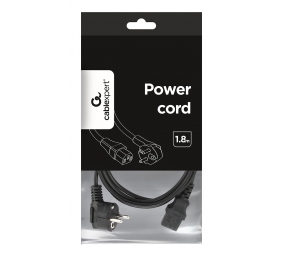 Gembird PC-186 Maitinimo Kabelis, Input EU Power plug - Output C13, 1.8m, Juoda