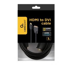 Cablexpert | Black | HDMI to DVI | 3 m