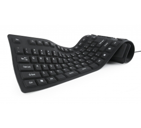 Gembird | Flexible keyboard | Wired | US | USB + PS/2