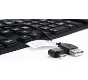 Gembird | Flexible keyboard | Wired | US | USB + PS/2