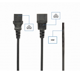 Cablexpert | Power cord (C13), VDE approved | Black