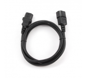 Cablexpert | PC-189-VDE power extension cable 1.8 meter | Black C14 coupler | C14 coupler