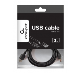 USB 2.0 A-plug A-socket 3m cable | Cablexpert