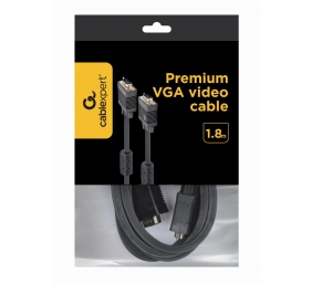 Cablexpert | Black | VGA (D-Sub) | VGA (D-Sub) | VGA to VGA | 1.8 m