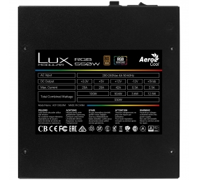 AEROCOOL AEROPGSLUXRGB-550 PSU ATX AeroC