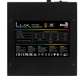 AEROCOOL AEROPGSLUXRGB-650 PSU ATX AeroC